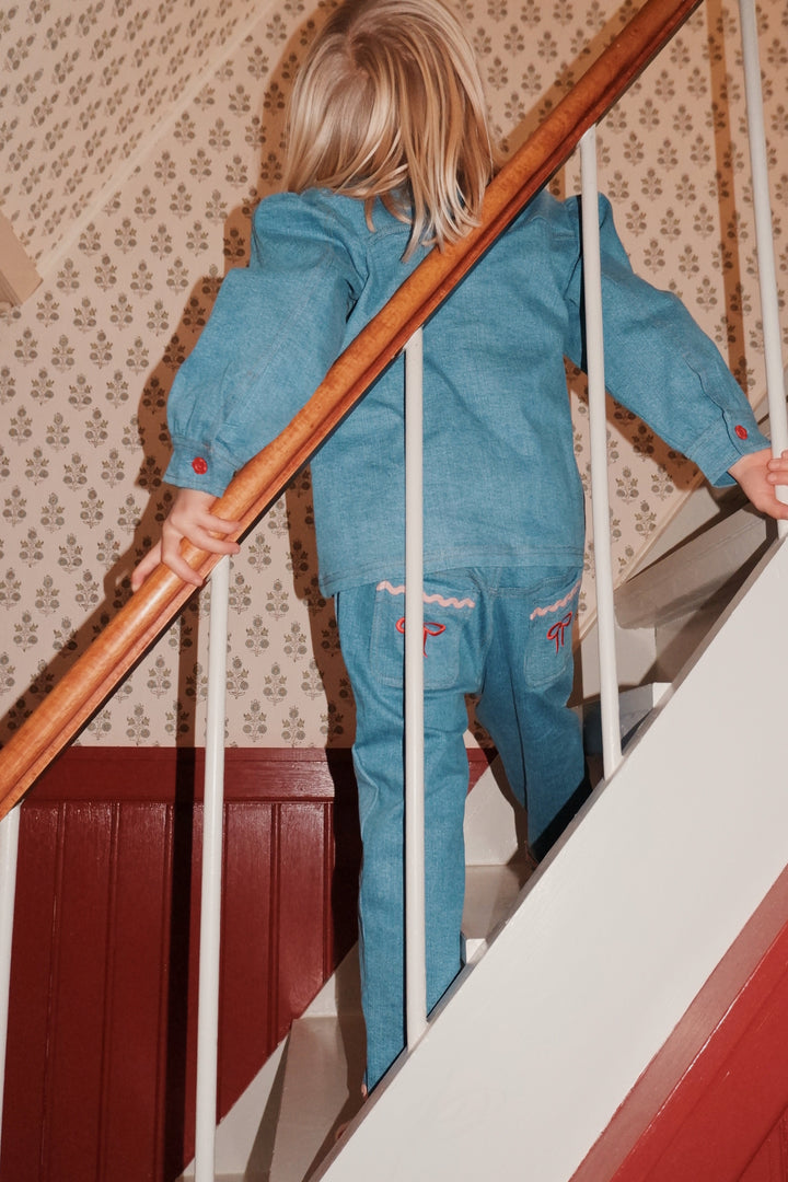 [Floss] Hazel Pants - Mid blue Rinse