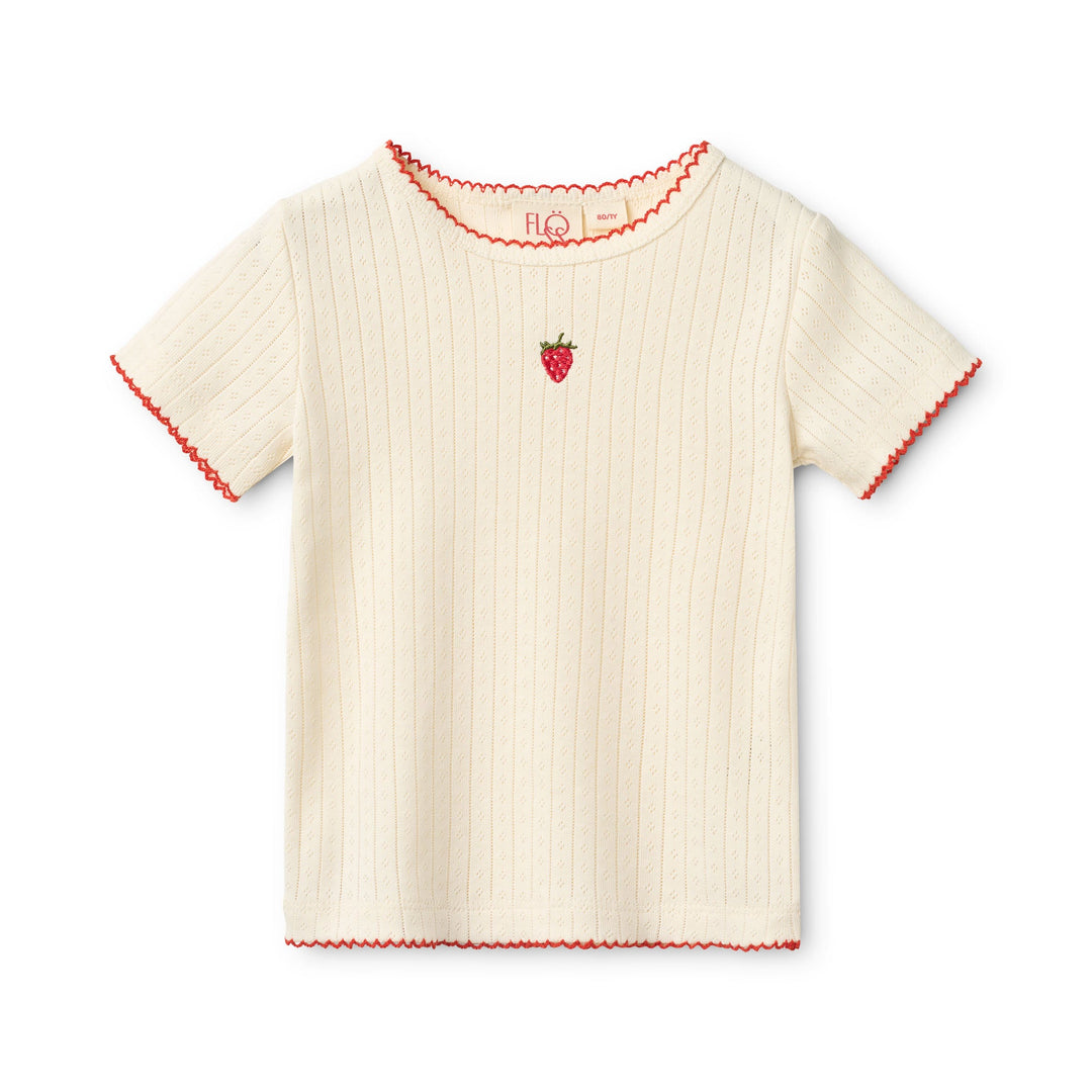 [Floss] Flora SS Pointelle Blouse - Gentle Cream