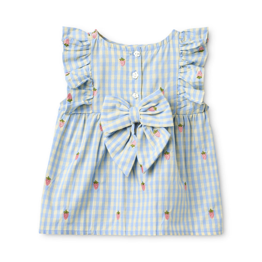 [Floss]  Mille Baby SS Set - Red - Sky Berry Gingham