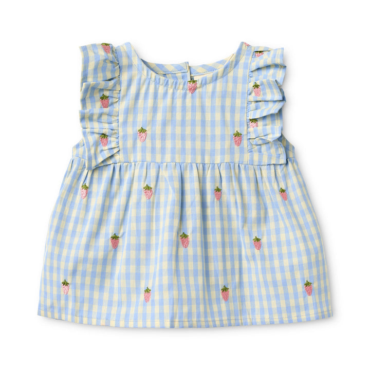 [Floss] Mille SL Dress - Sky Berry Gingham