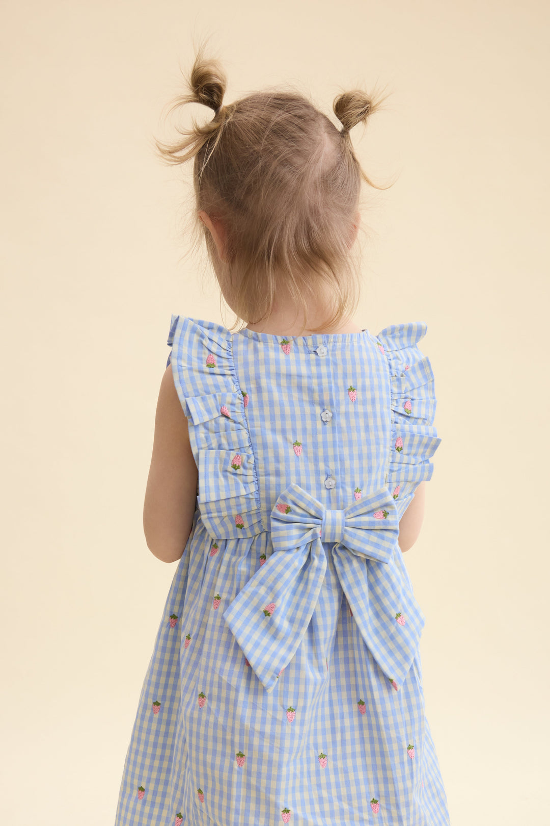 [Floss] Mille SL Dress - Sky Berry Gingham