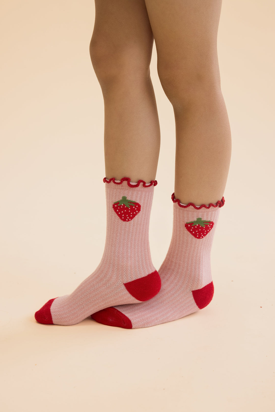 [Floss] Vigga Socks 2-pack - Pointelle Berry 2-Pack
