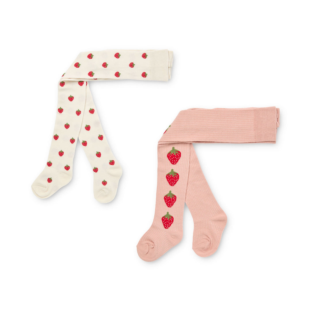 [Floss] Vera Tights 2-pack - Pointelle Berry
