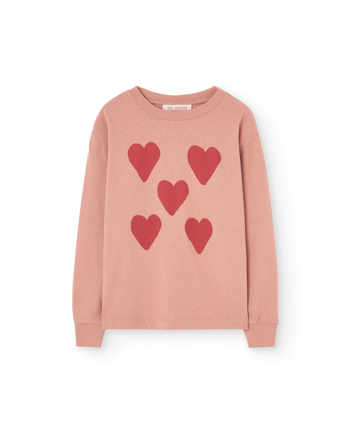 [TAO] Dog Kid Long Sleeve T-shirt - Dusty Coral