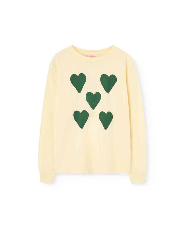 [TAO] Dog Kid Long Sleeve T-shirt - Flan Yellow
