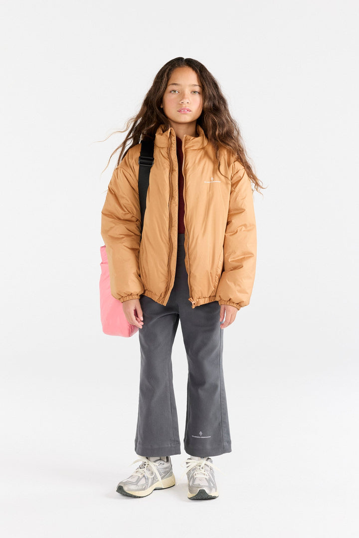 [TAO] Crocodile Kid Puffer Jacket - Almond Brown