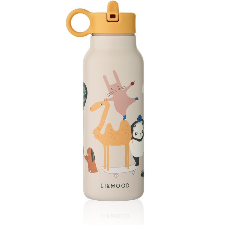 [Liewood ] Falk Water Bottle 350ML - Around The World / Sandy