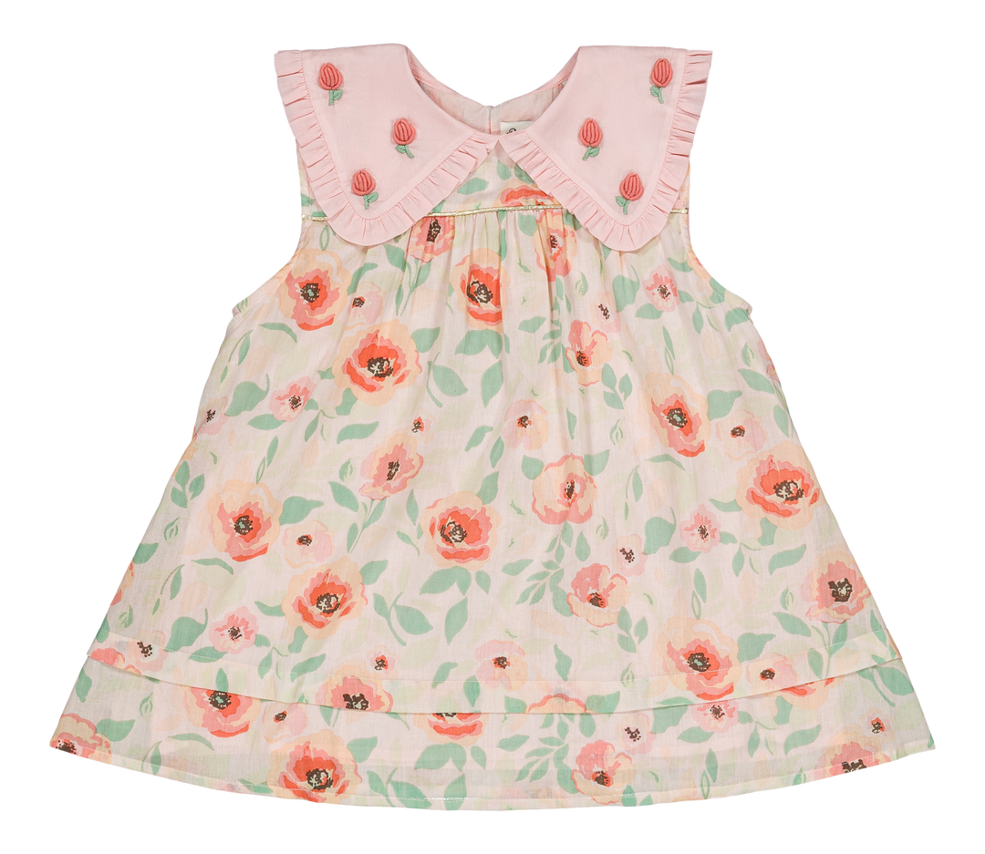 [Bachaa] Flamingo Blouse & Short Set - Poppy Print