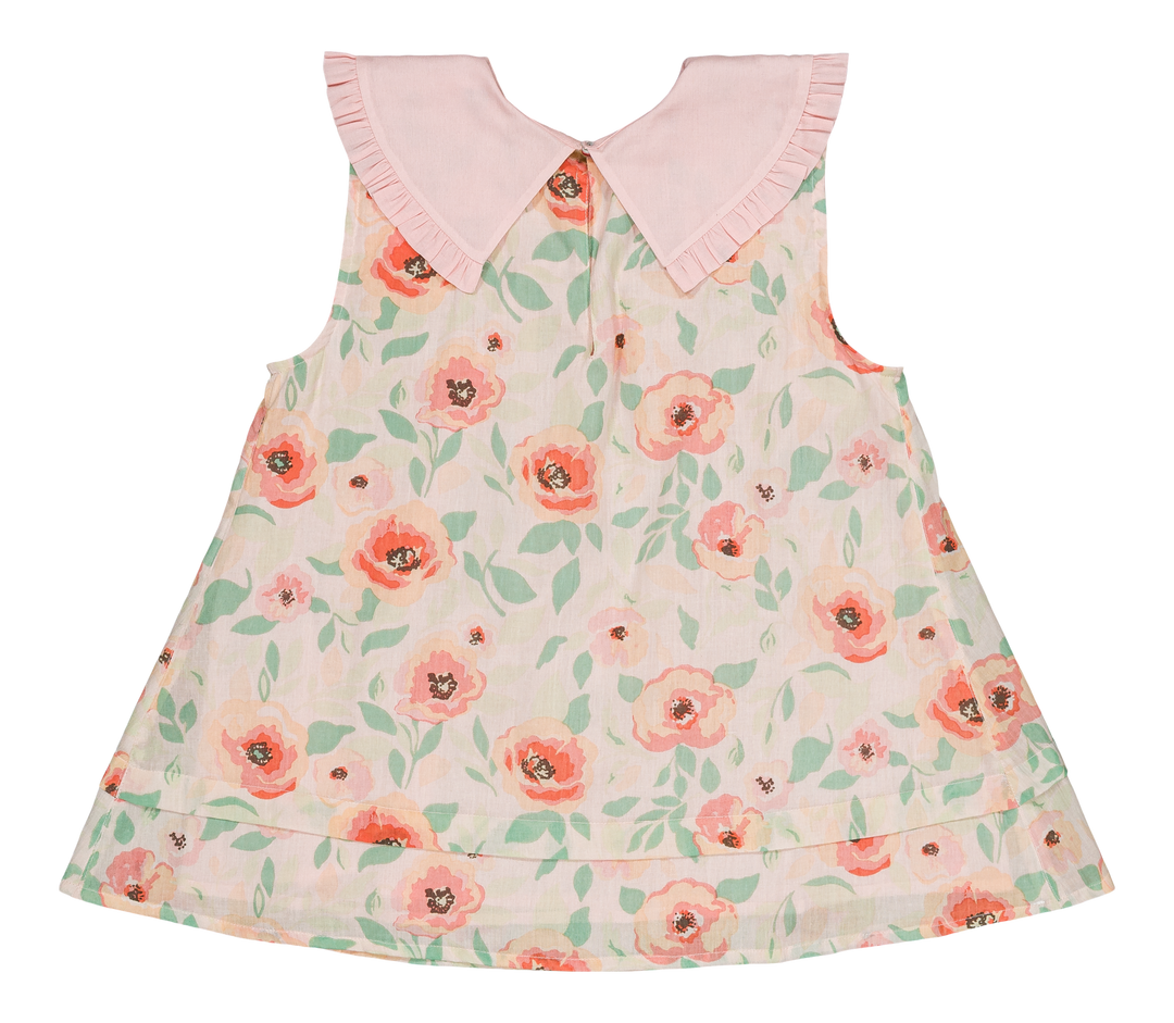 [Bachaa] Flamingo Blouse & Short Set - Poppy Print