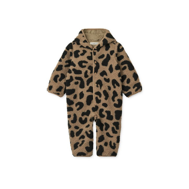 [Liewood] Fraser Baby Pile Jumpsuit - Mega Leo / Oat Mix