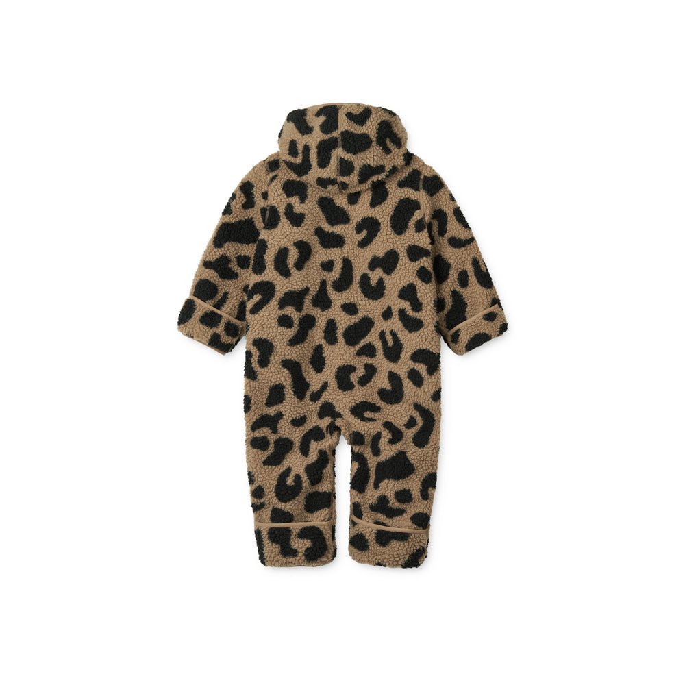 [Liewood] Fraser Baby Pile Jumpsuit - Mega Leo / Oat Mix