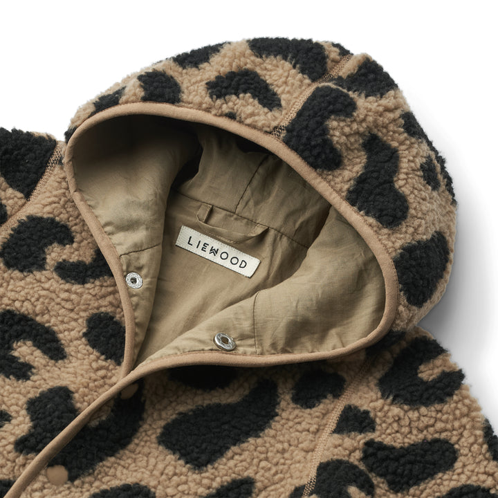 [Liewood] Fraser Baby Pile Jumpsuit - Mega Leo / Oat Mix