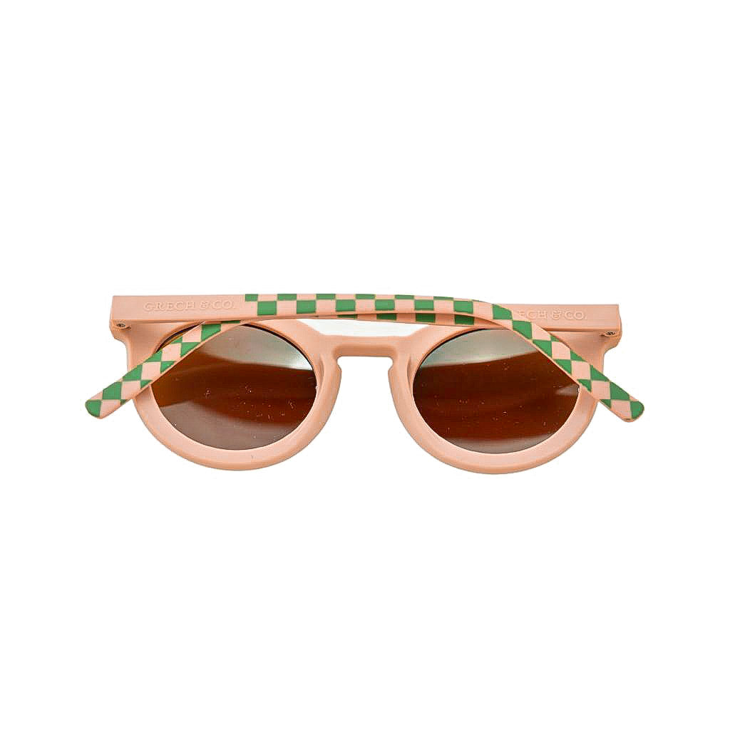Grech & Co. POLARIZED SUNGLASSES- KIDS - CHECKS SUNSET + ORCHARD