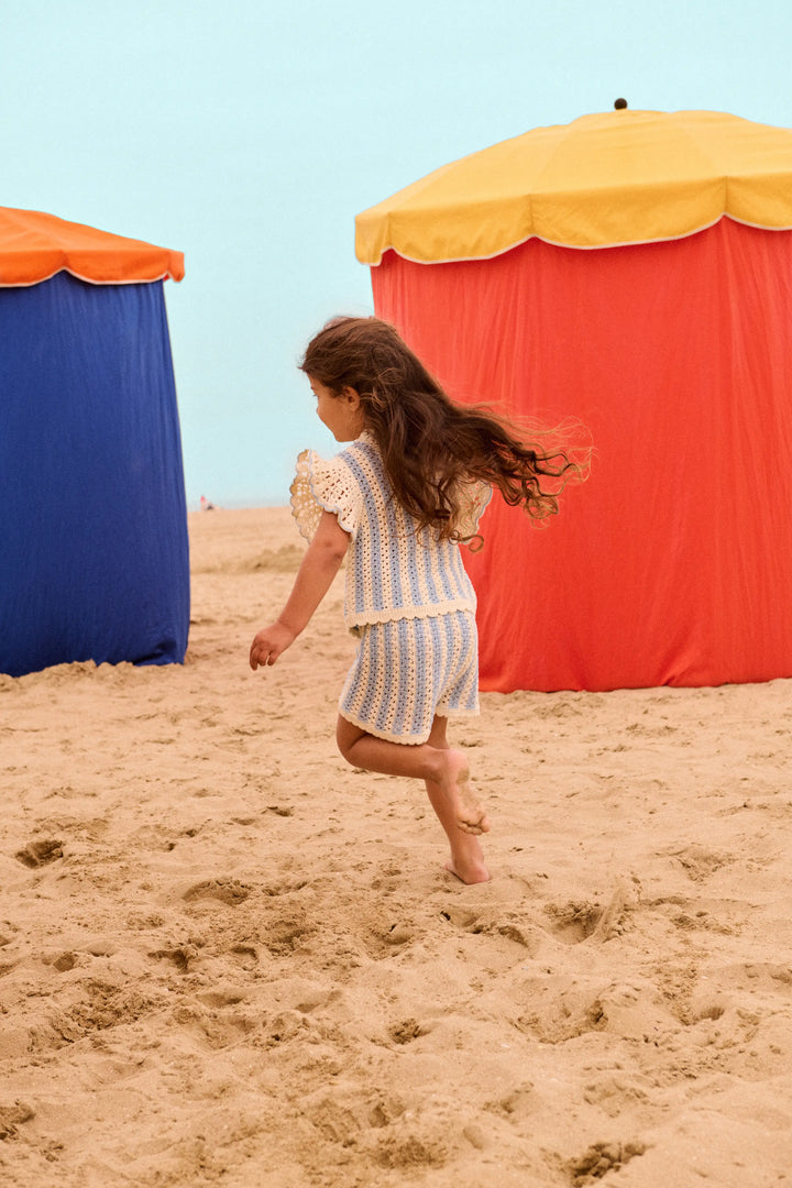 [Louise Misha] Shorts Mekylane - Blue Stripes