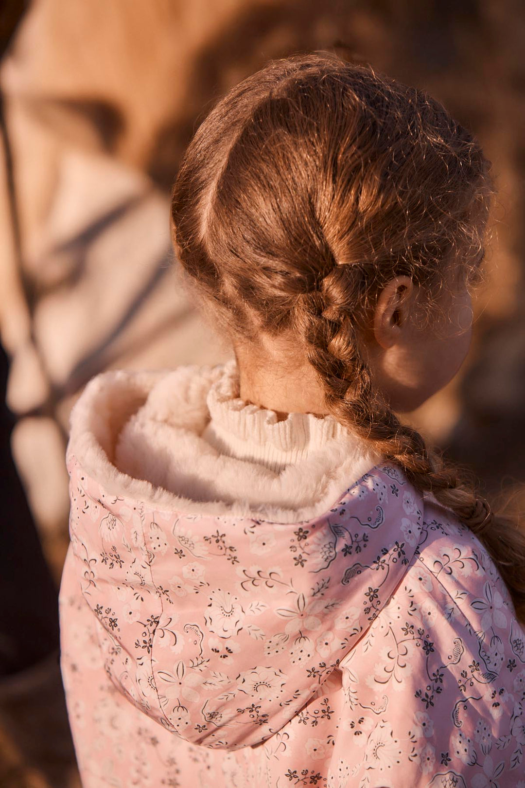 [Louise Misha] Reversible Coat Felvet - Pink Linden Blossom
