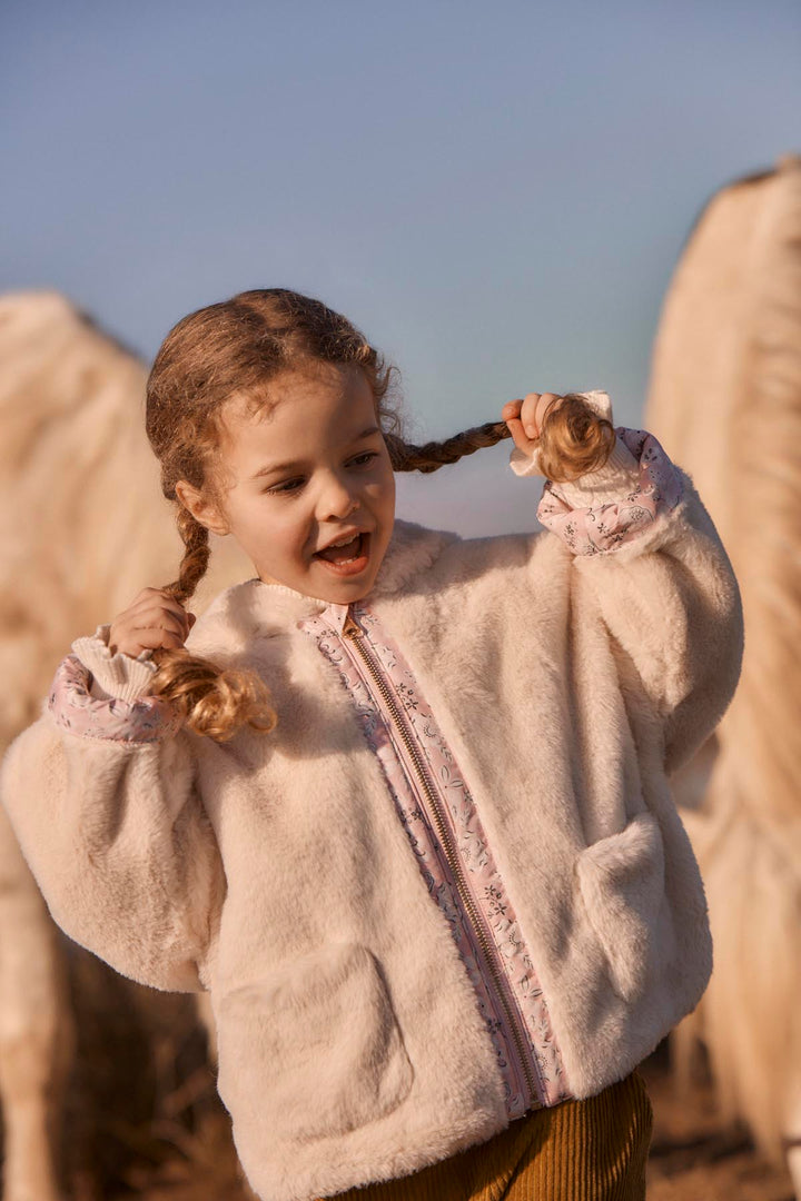 [Louise Misha] Reversible Coat Felvet - Pink Linden Blossom