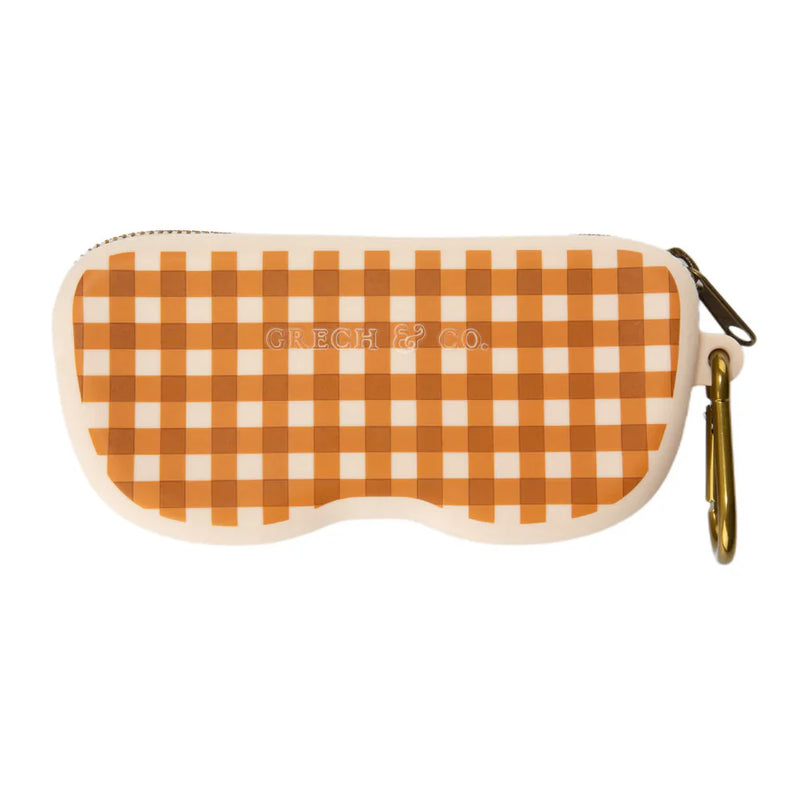 [Grech & Co.] sunglass Case - Sienna Gingham