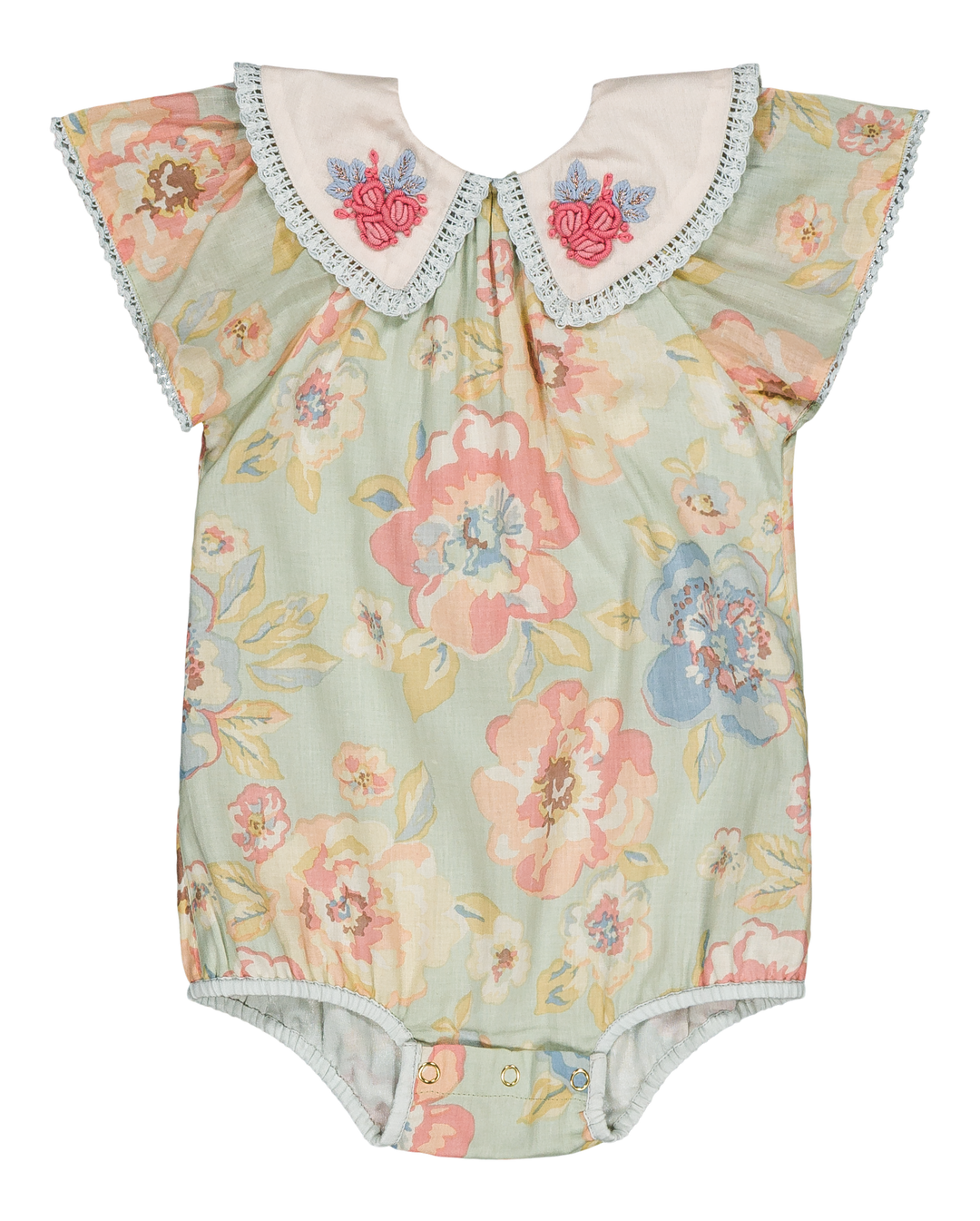 [Bachaa] Granite Romper - Watercolor Print