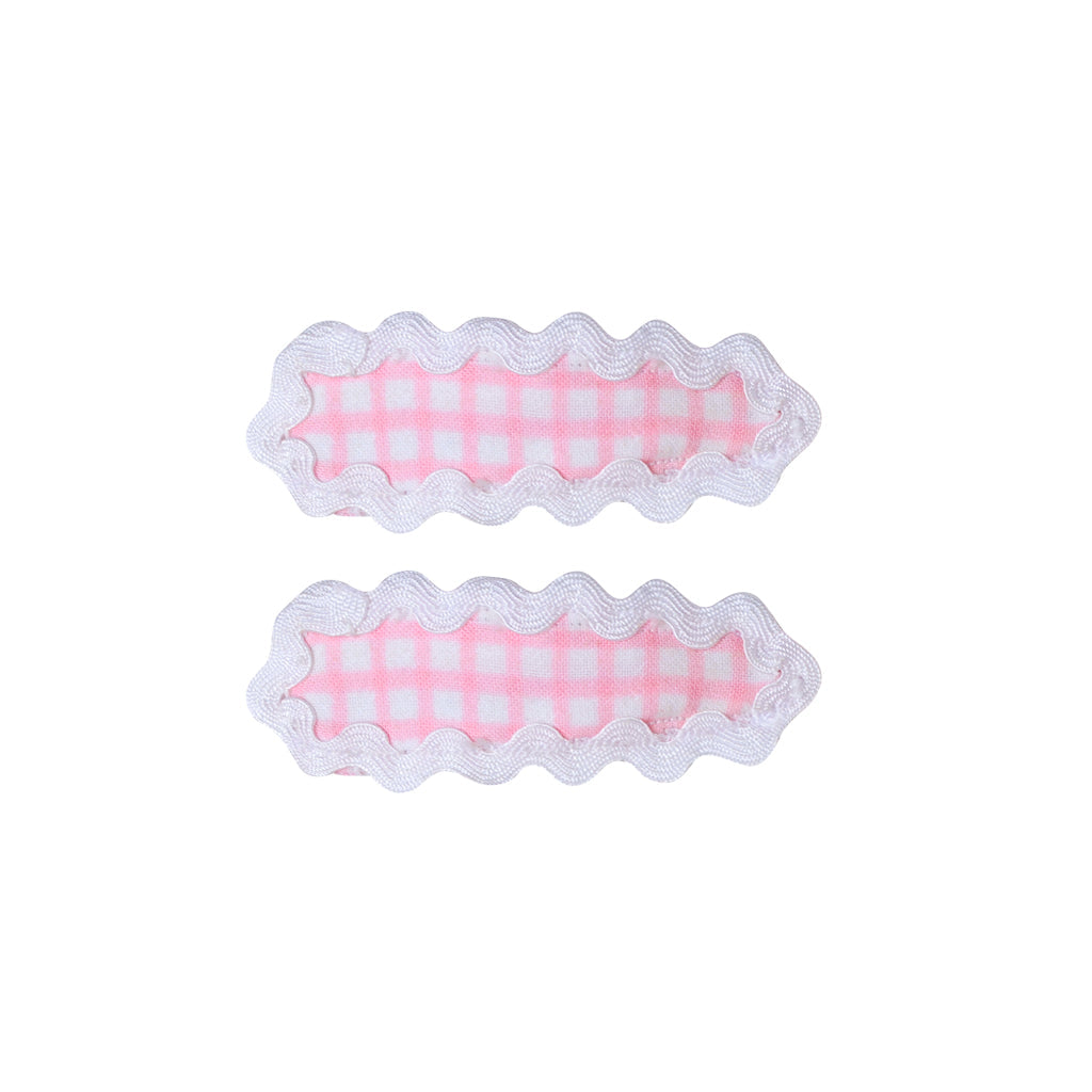 [Kidsagogo] Hair Clip 2 Set Mini Vichy - Camelia