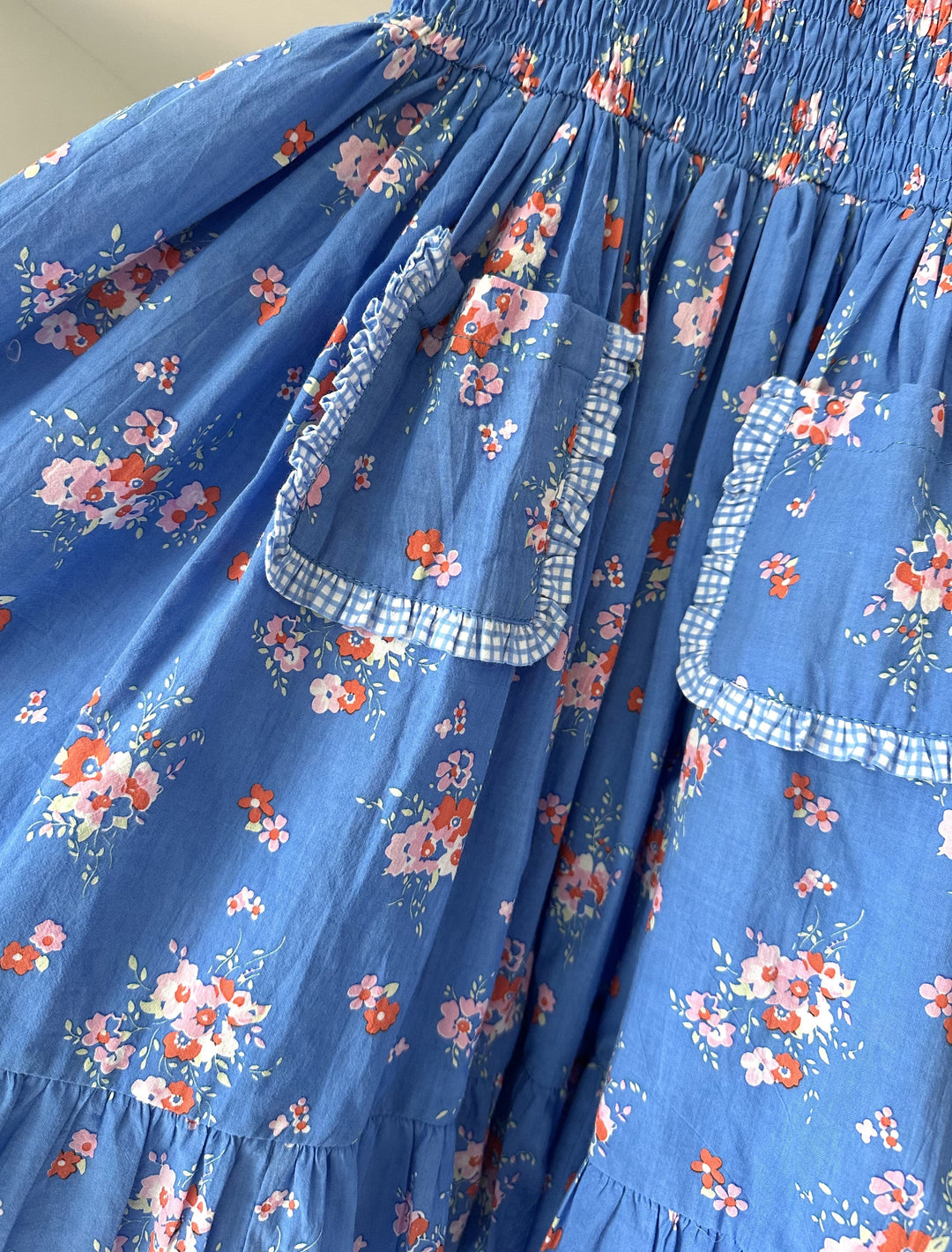 [Kidsagogo] Annika Dress Pretty Posie - Iris Blue