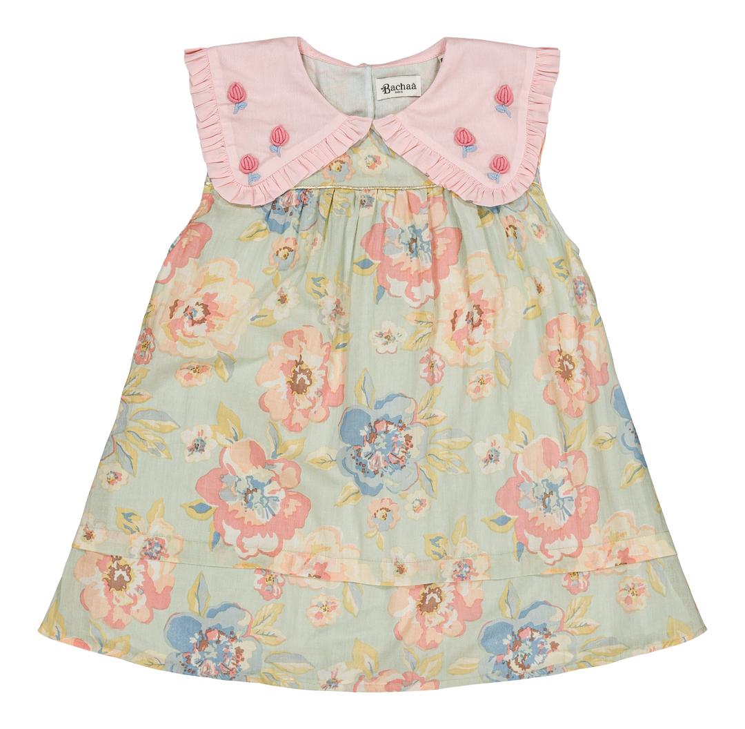 [Bachaa] Ice Flow Blouse & Short Set - Watercolor print