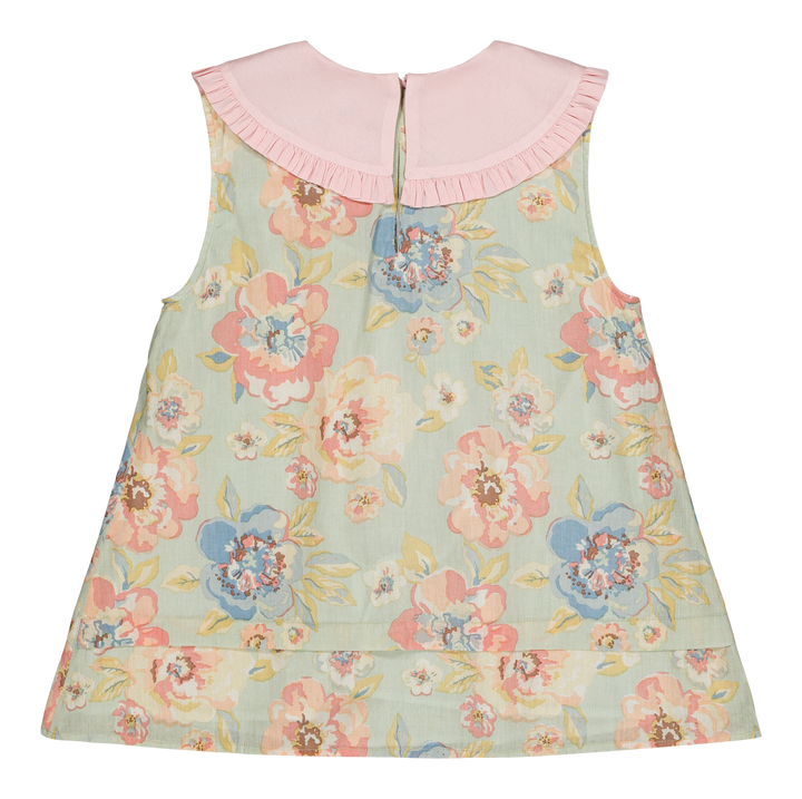 [Bachaa] Ice Flow Blouse & Short Set - Watercolor print