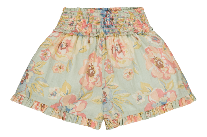 [Bachaa] Ice Flow Blouse & Short Set - Watercolor print