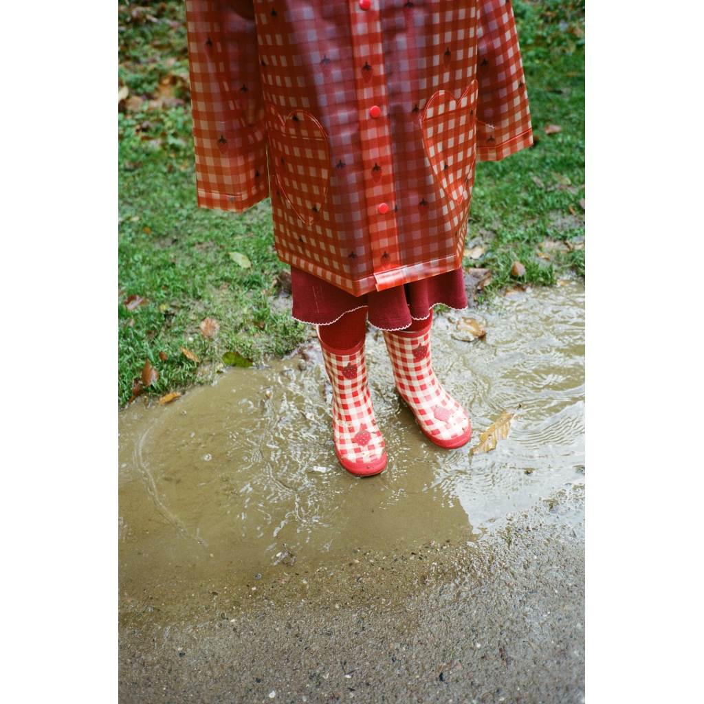 [Floss]Iris Raincoat - Berry Gingham