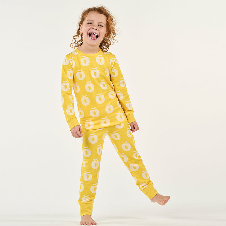 [Smafolk] Jubilee Nightwear Set With Apple - Empire Yellow