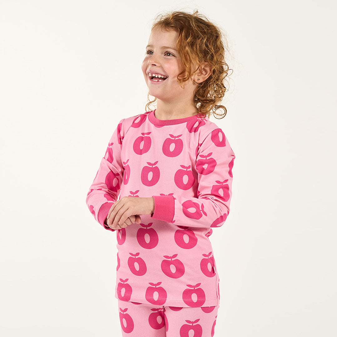 [Smafolk] Jubilee Nightwear Set With Apple - Pink Lilac