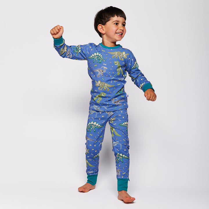 [Smafolk] Jubilee Nightwear Set WithDinosaur - Skyfall
