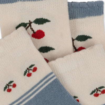 [Konges slojd] 2Pack Cherry Socks - Cherry mix