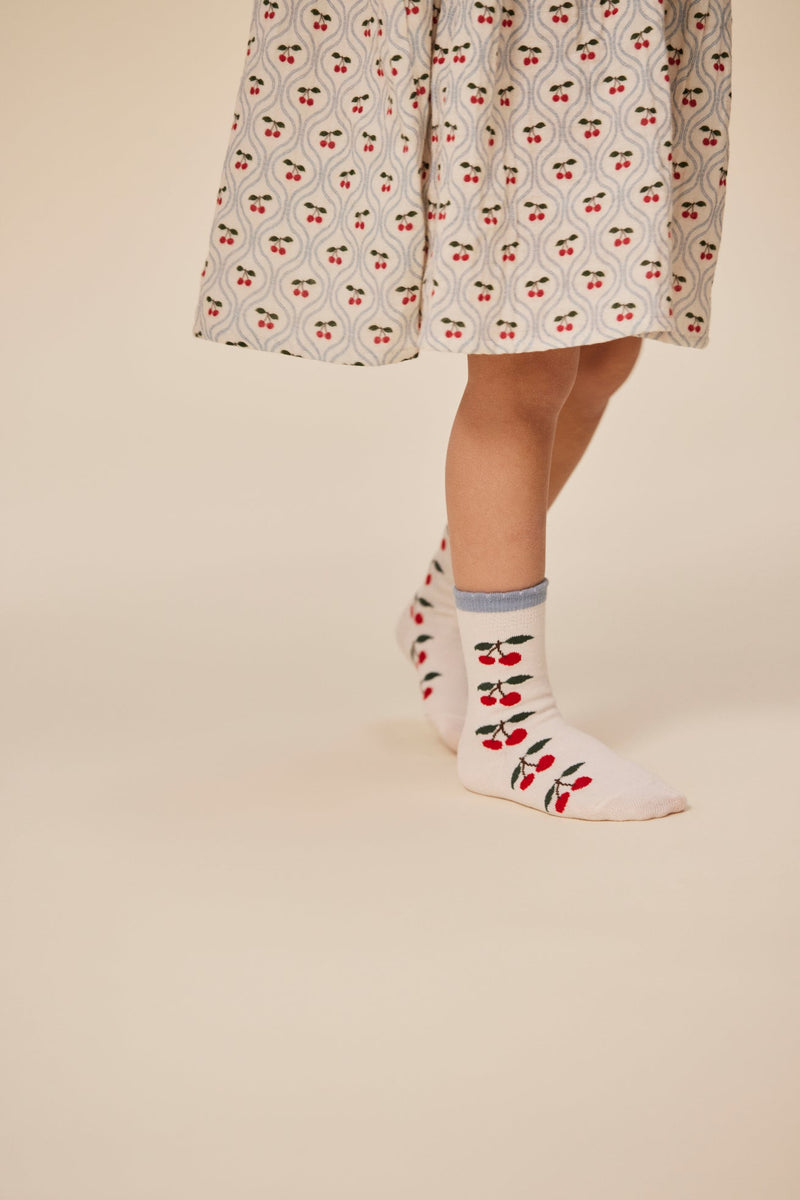 [Konges slojd] 2Pack Cherry Socks - Cherry mix