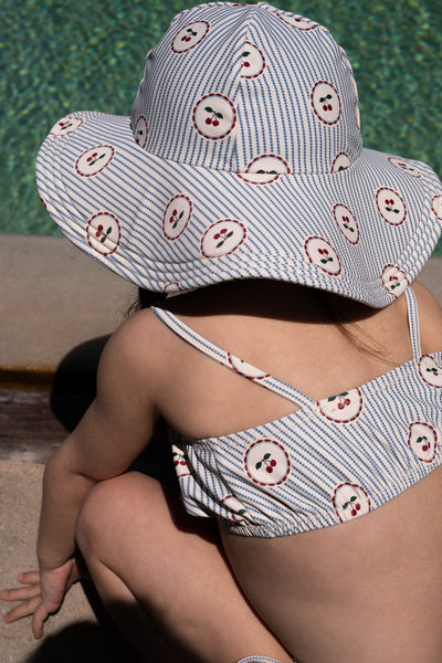 [Konges slojd] Cale Swim Hat - Cherry Stripe