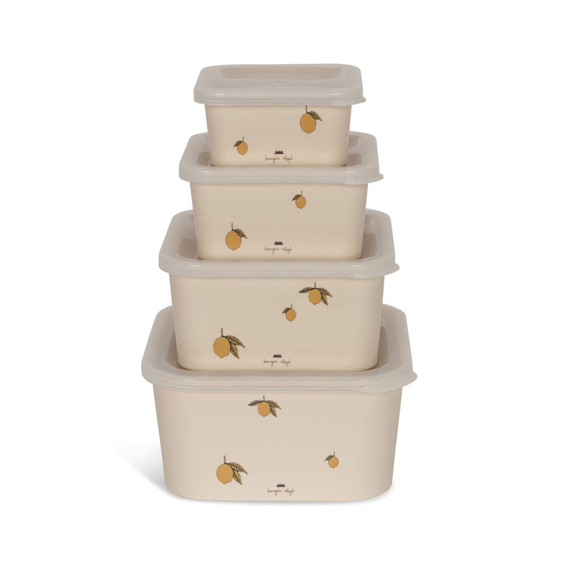 [Konges slojd] Food Container Set - Lemon