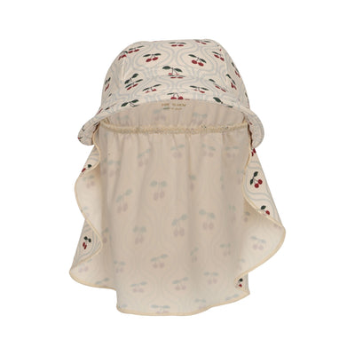 [Konges slojd] Manuca Frill Sun Hat - Cherry Motif