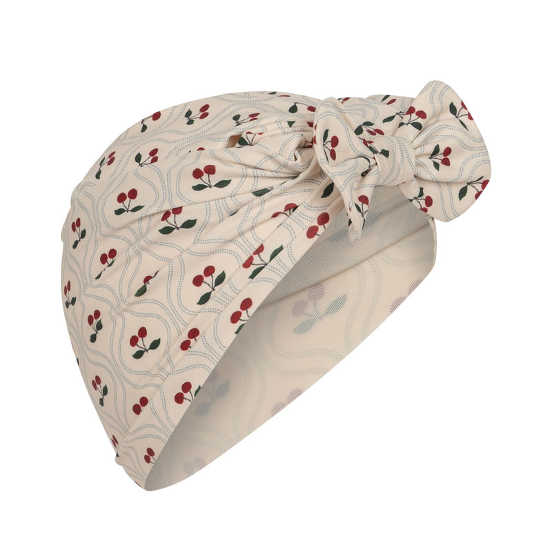 [Konges slojd] Manuca Swim Turban - Cherry Motif