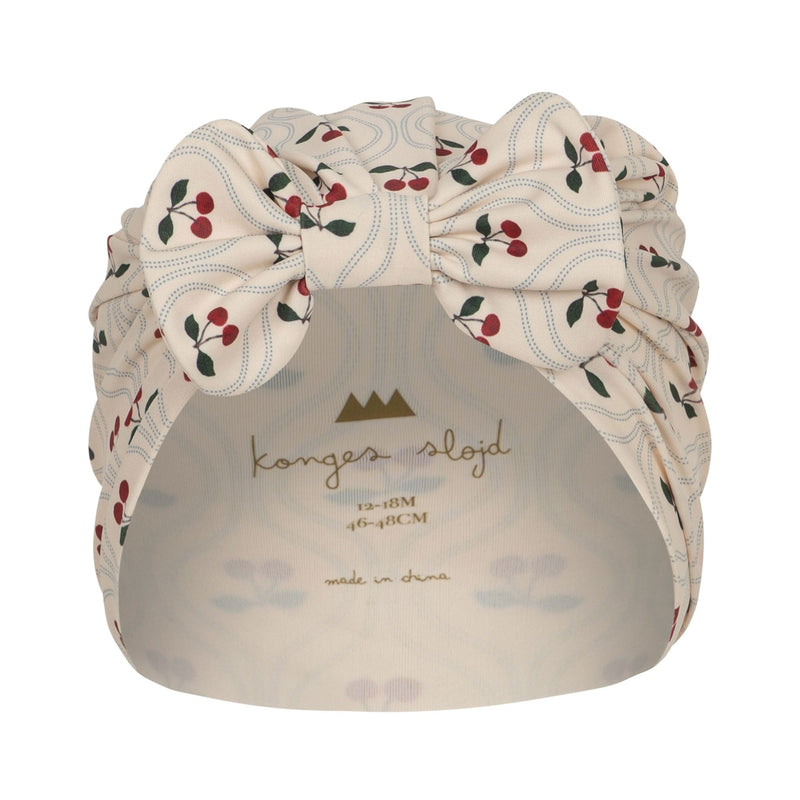 [Konges slojd] Manuca Swim Turban - Cherry Motif