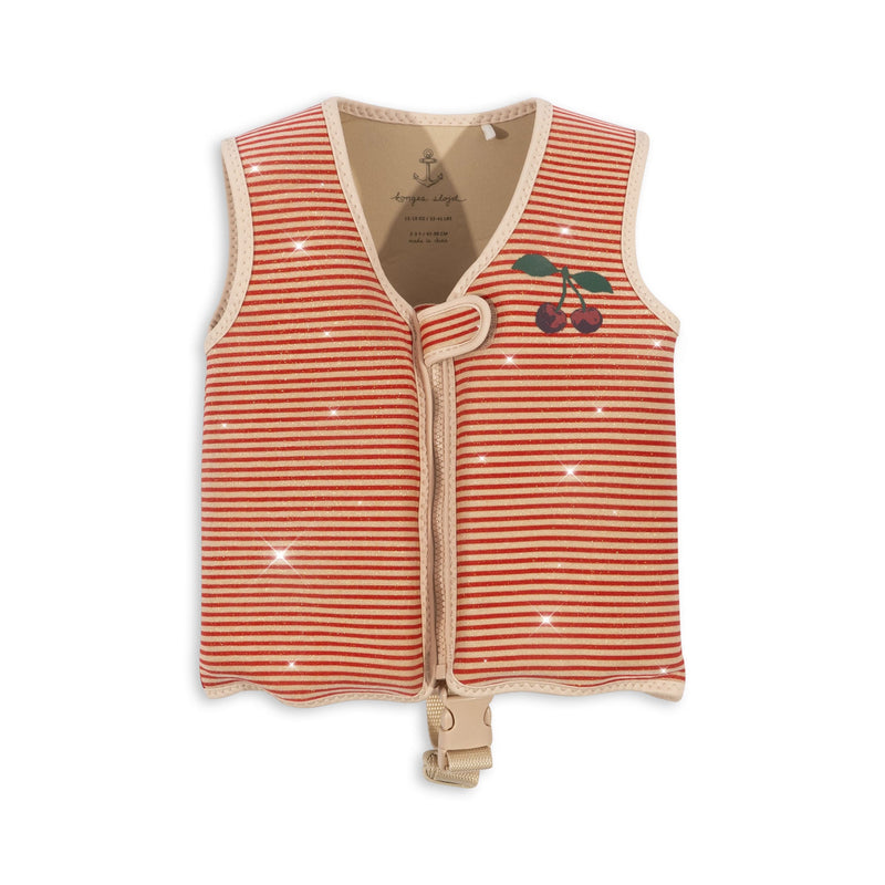 [Konges slojd] Neoprene Glitter Float Vest - Glitter Stripe