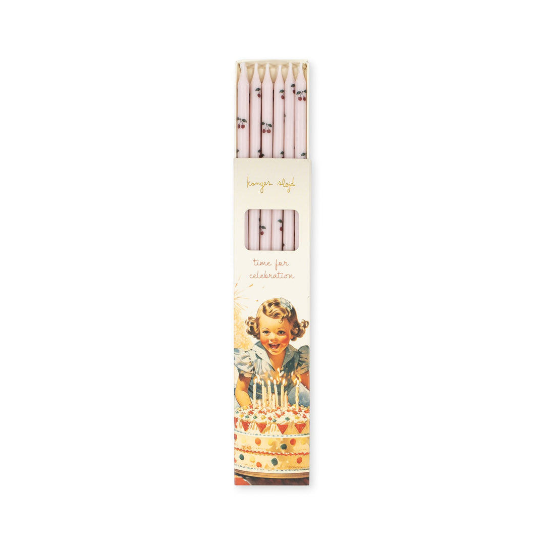[Konges slojd] Birthday Candles Print - Cherry