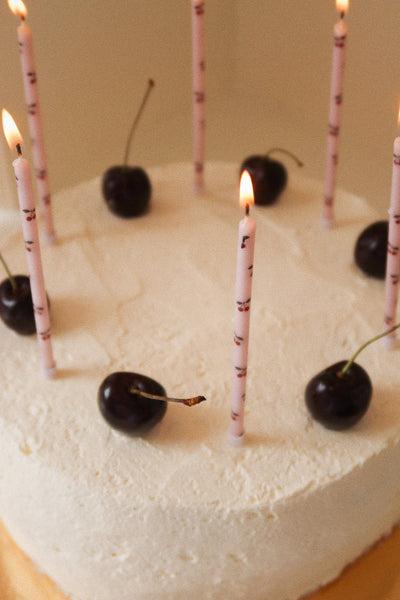 [Konges slojd] Birthday Candles Print - Cherry