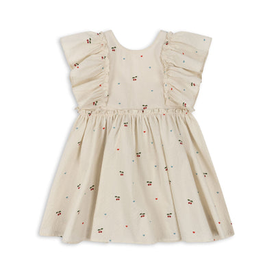 [Konges slojd] Evia Bow Dress - Cherry Coeur