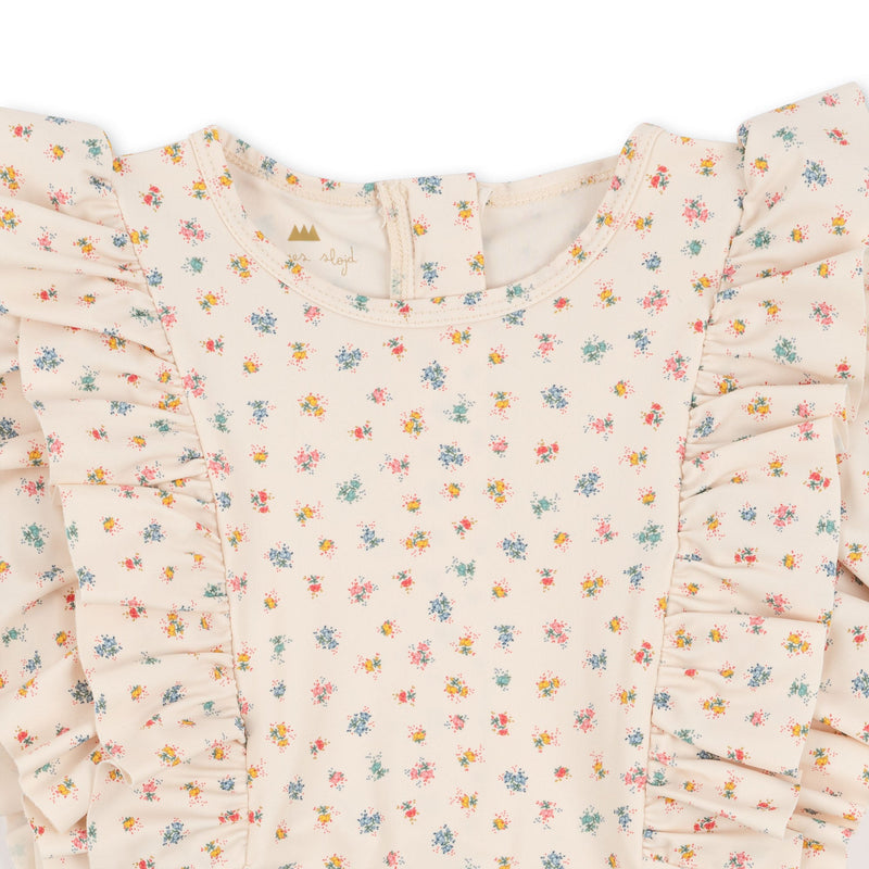 [Konges slojd] Manuca Frill Onesie - Bloomie Sprinkle