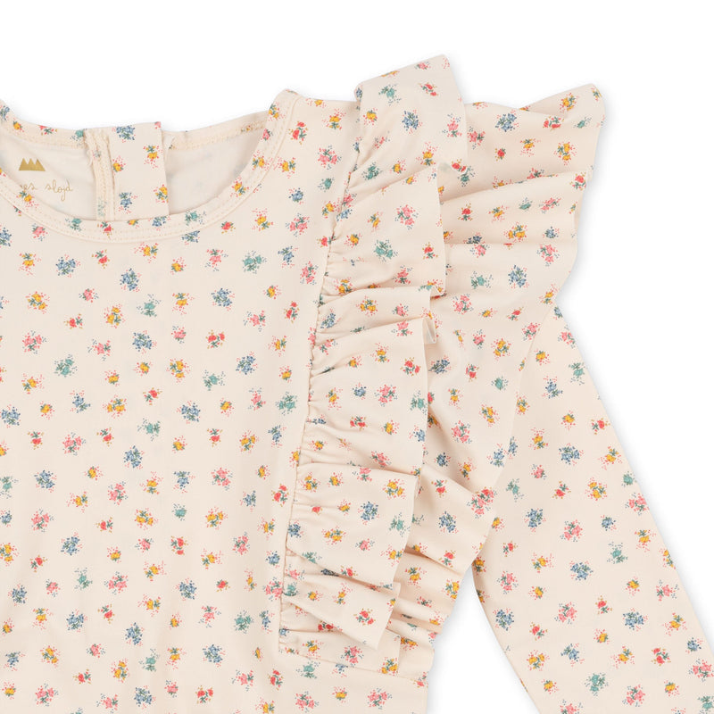 [Konges slojd] Manuca Frill Onesie – Bloomie Sprinkle