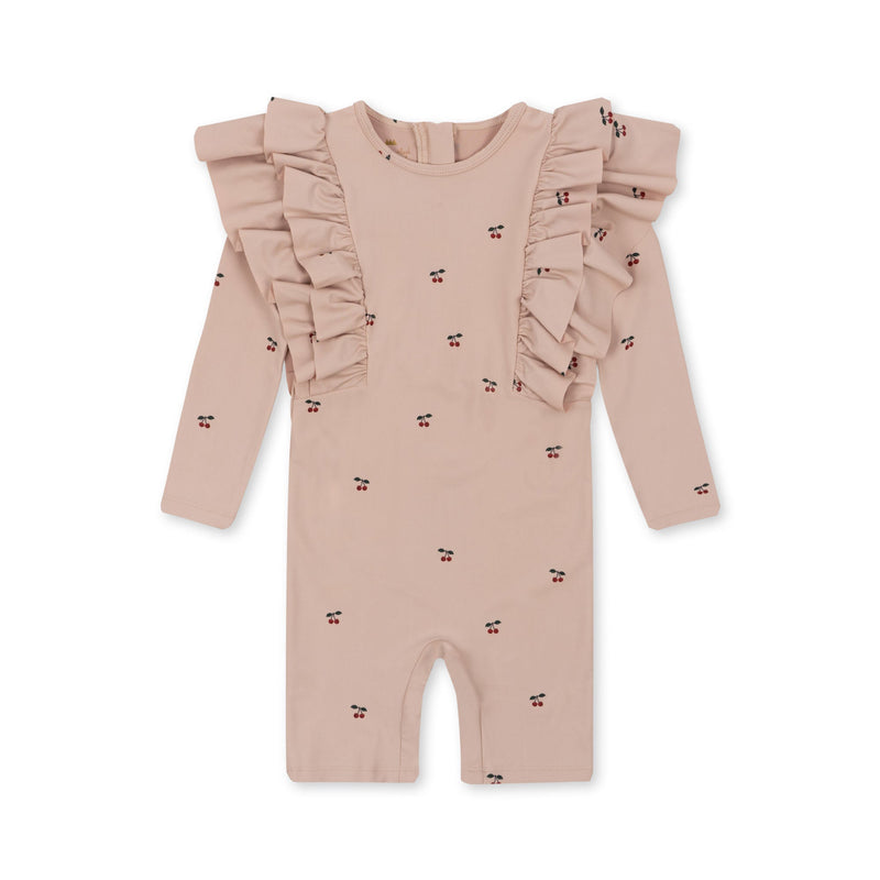 [Konges slojd] Manuca Frill Onesie – Cherry Blush