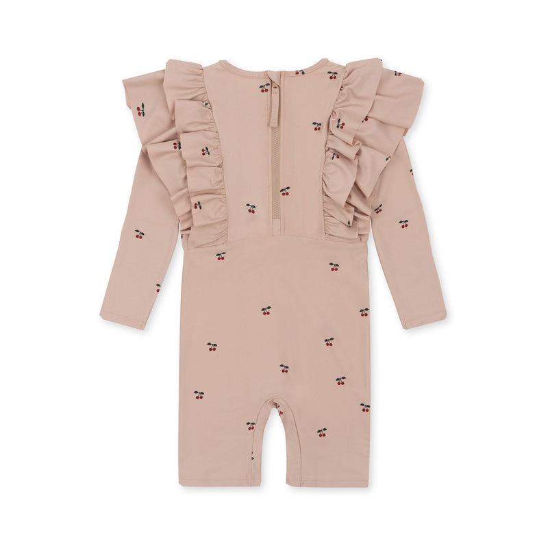 [Konges slojd] Manuca Frill Onesie – Cherry Blush