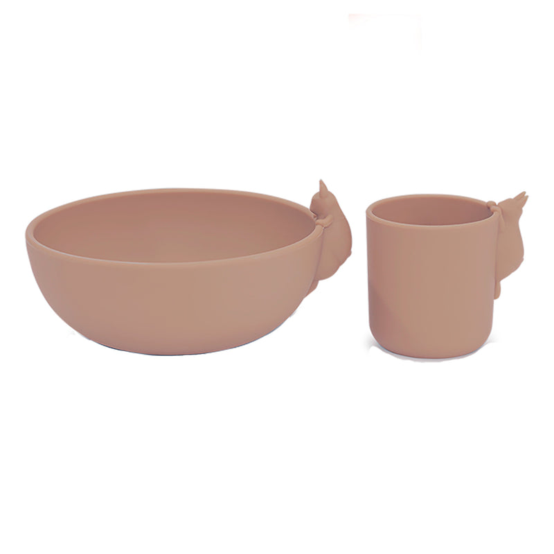 [Konges slojd] Bunny Bowl And Cup Set - Blush