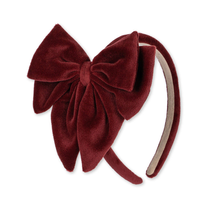 [Konges slojd] Velvet Bownie Hairbrace Big – Jolly Red