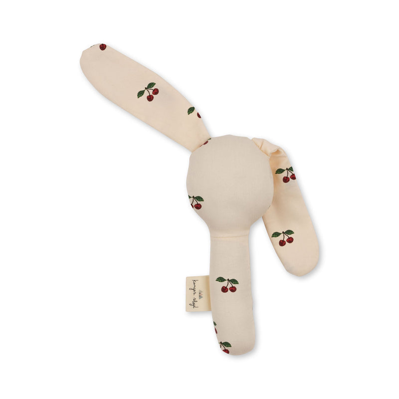 [Konges slojd] Bunny handle rattle - Cherry