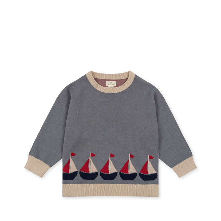 [Konges slojd] Lapis Knit Blouse - Sail Away